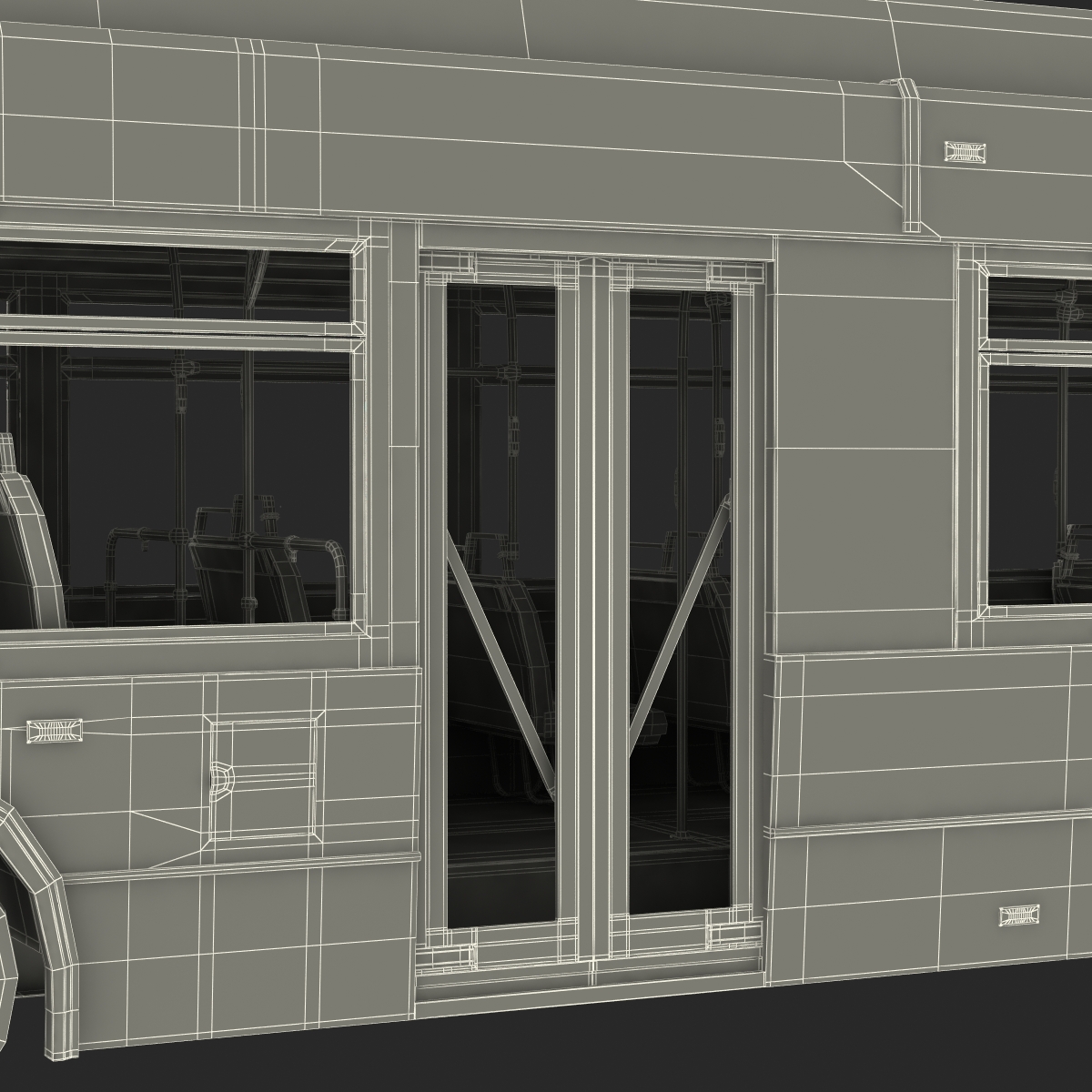 New Flyer Xcelsior XD40 Bus Rigged 3D model