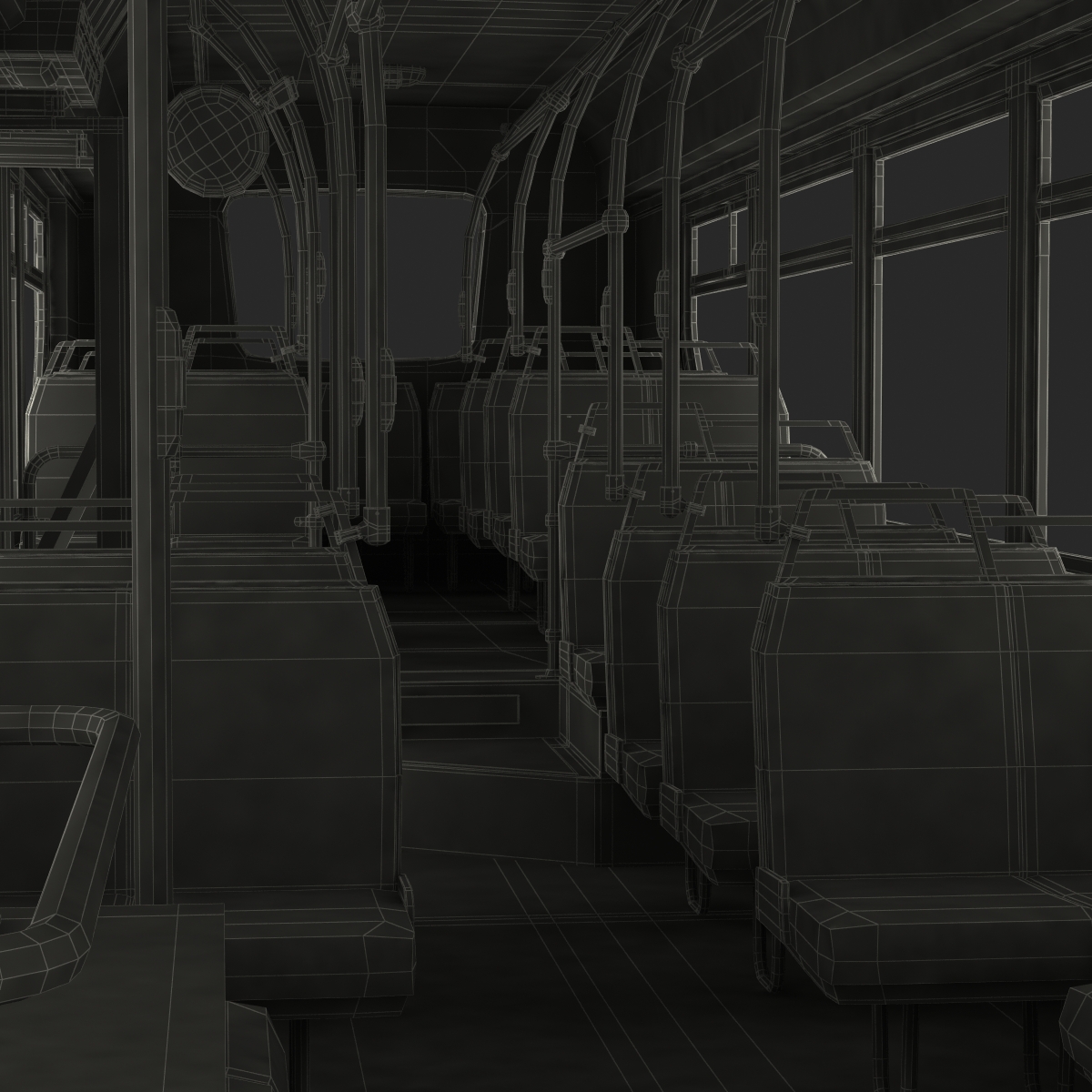 New Flyer Xcelsior XD40 Bus Rigged 3D model