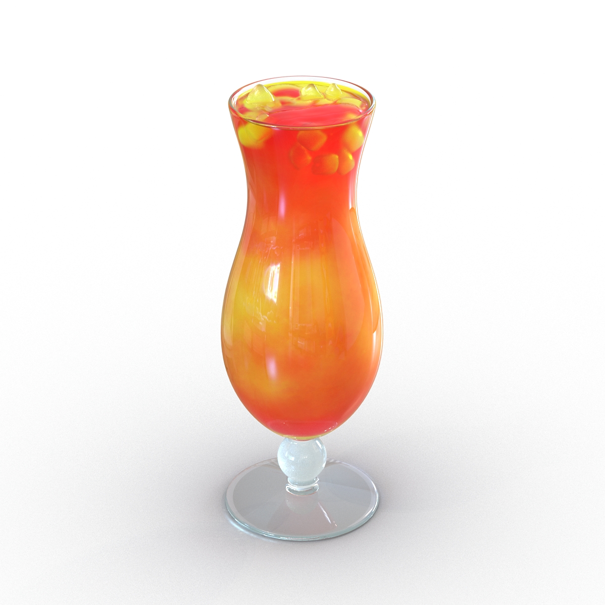 3D Fruit Coctail model