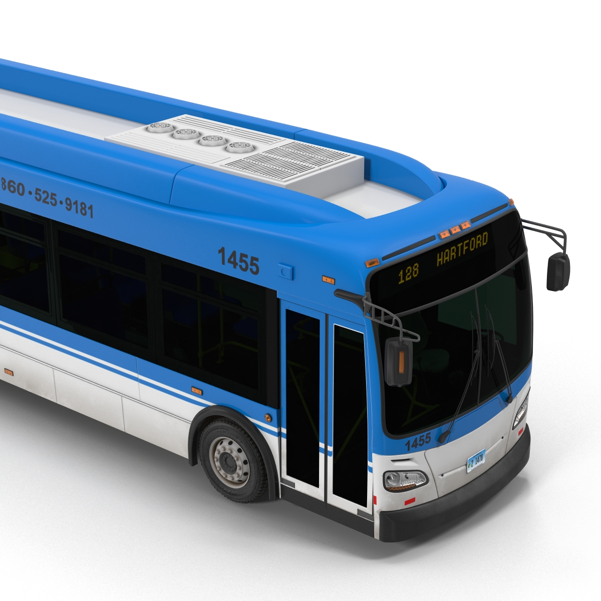 3D New Flyer Xcelsior XD40 Bus Simple Interior model