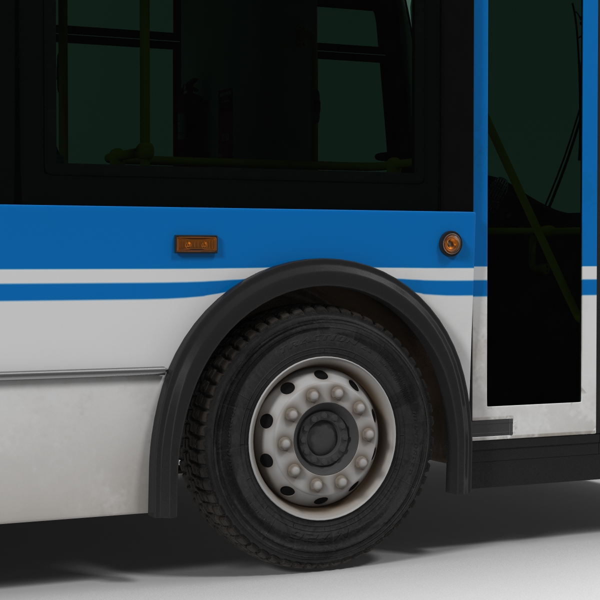 3D New Flyer Xcelsior XD40 Bus Simple Interior model