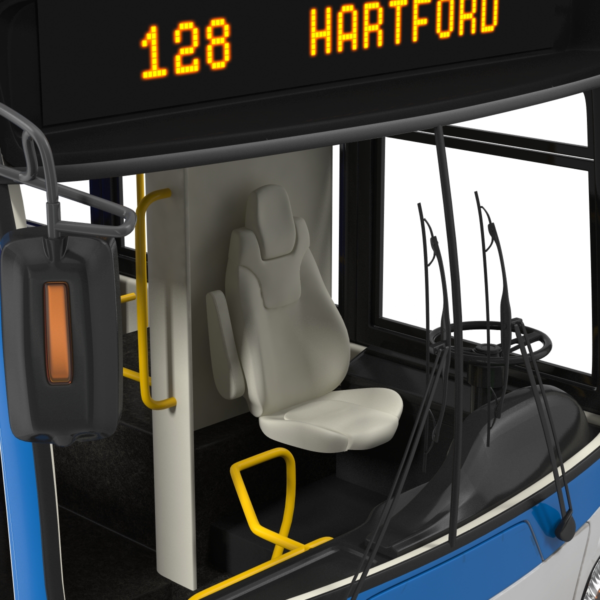 3D New Flyer Xcelsior XD40 Bus Simple Interior model