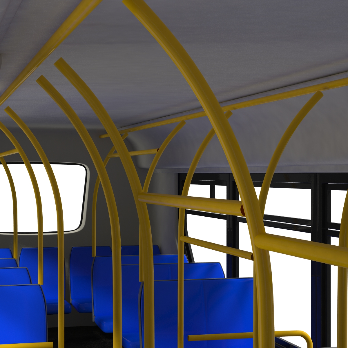 3D New Flyer Xcelsior XD40 Bus Simple Interior model