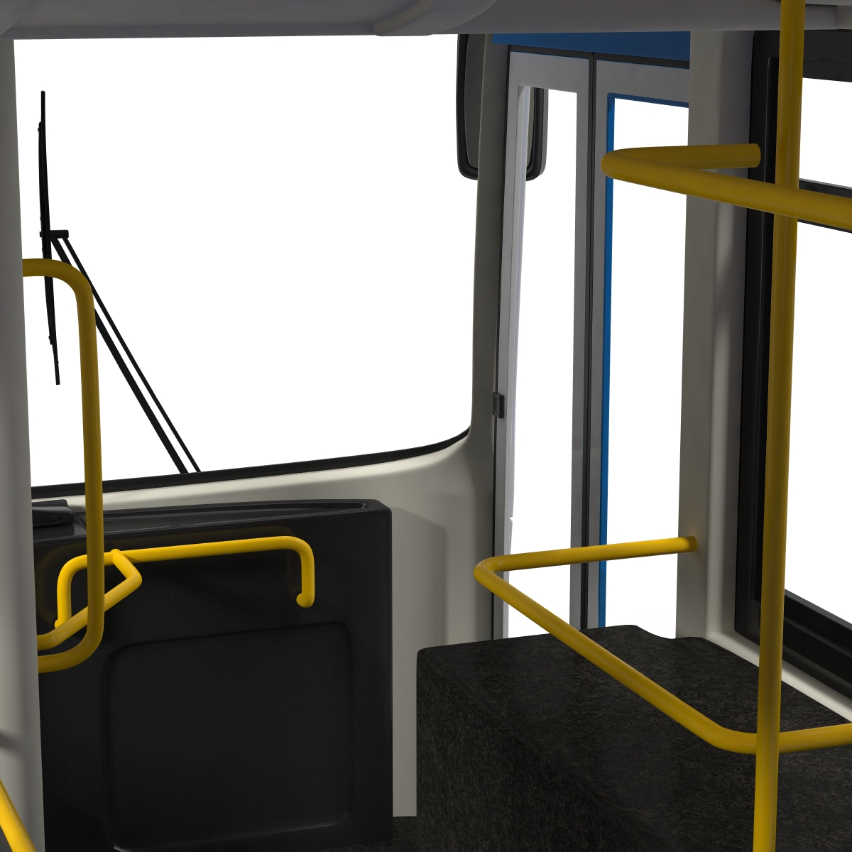 3D New Flyer Xcelsior XD40 Bus Simple Interior model