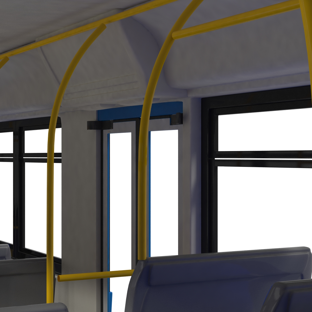 3D New Flyer Xcelsior XD40 Bus Simple Interior model