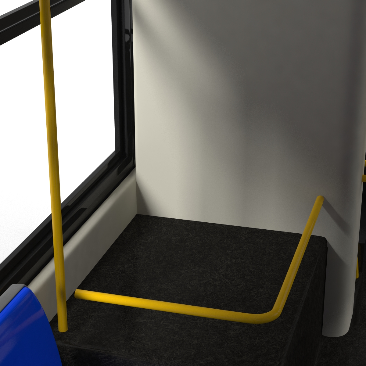 3D New Flyer Xcelsior XD40 Bus Simple Interior model