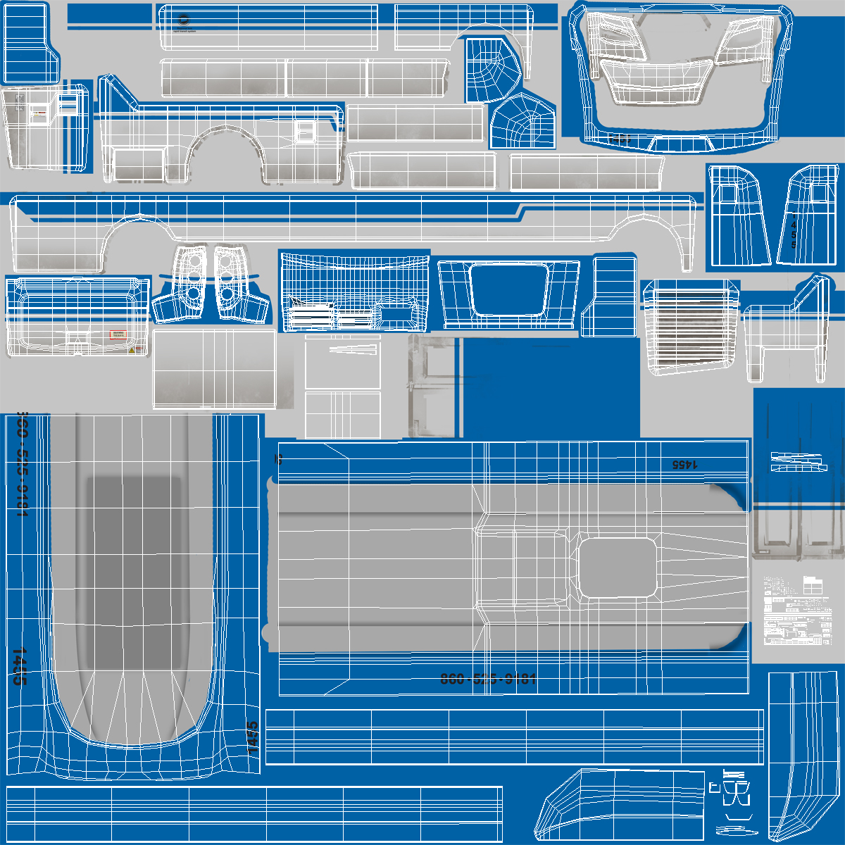 3D New Flyer Xcelsior XD40 Bus Simple Interior model