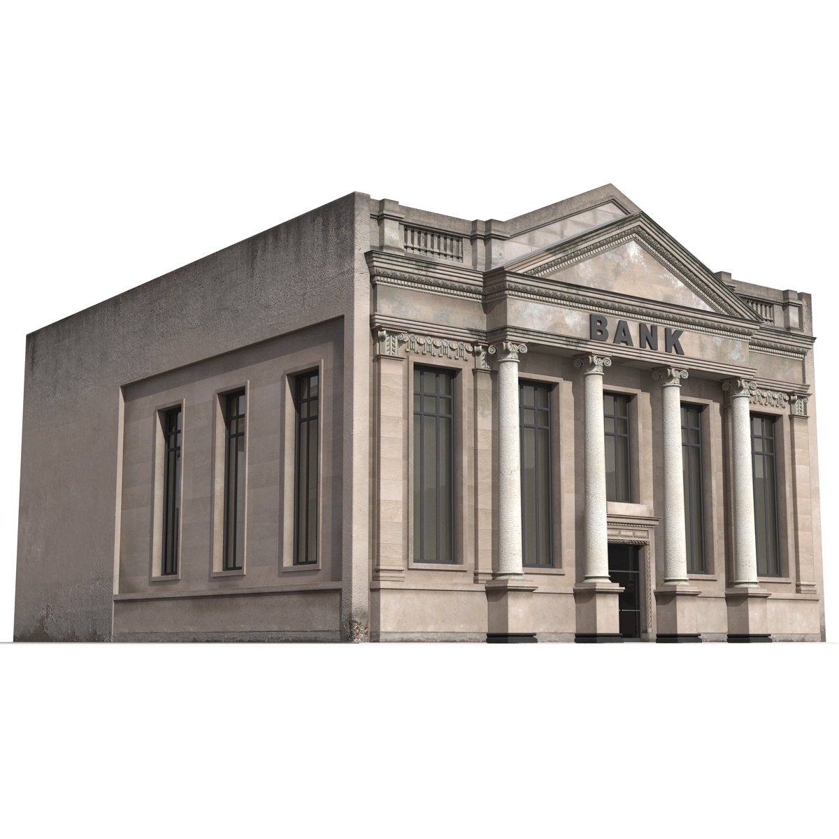 3D Bank Building model