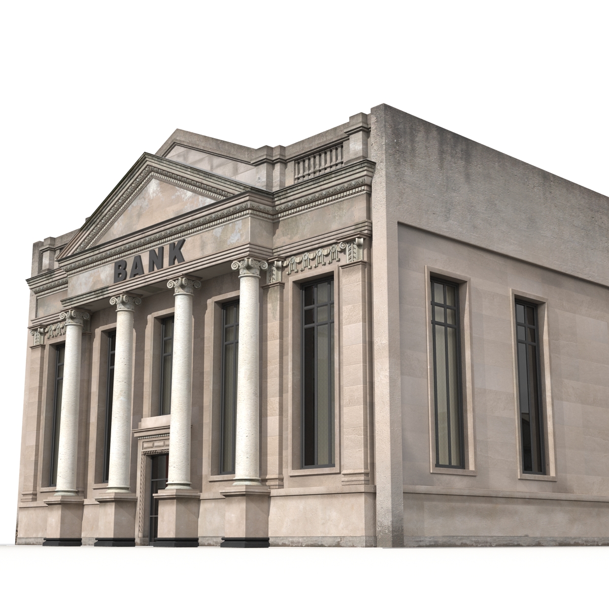 3D Bank Building model