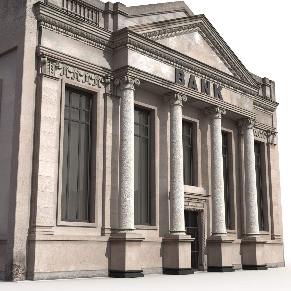 3D Bank Building model