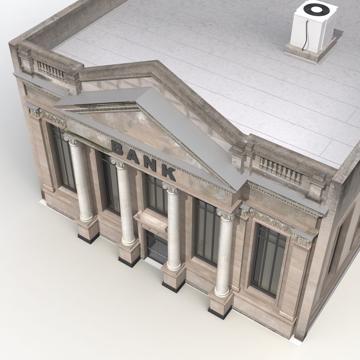 3D Bank Building model