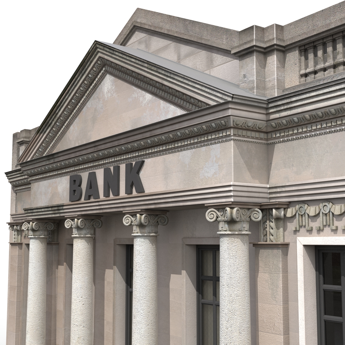 3D Bank Building model