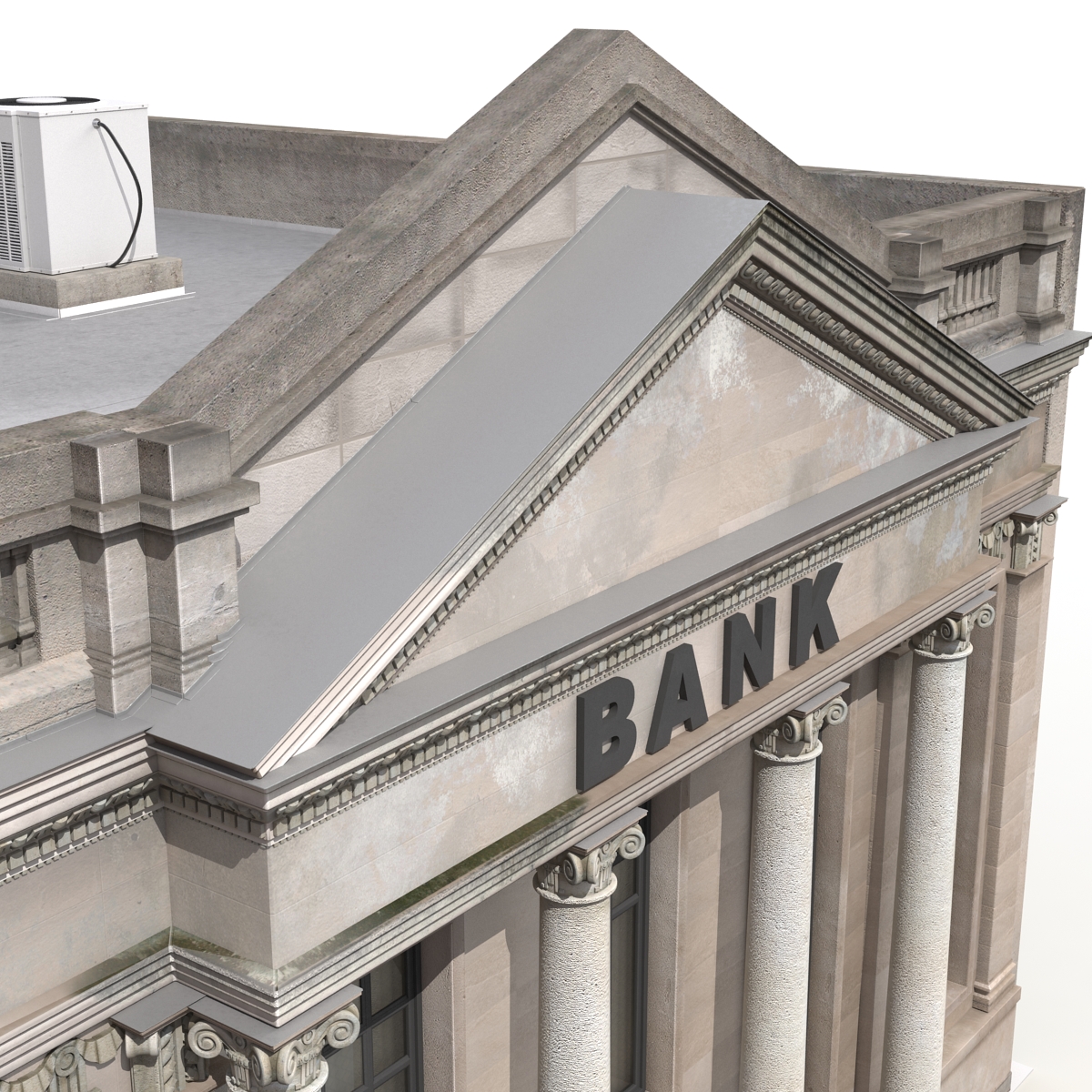 3D Bank Building model