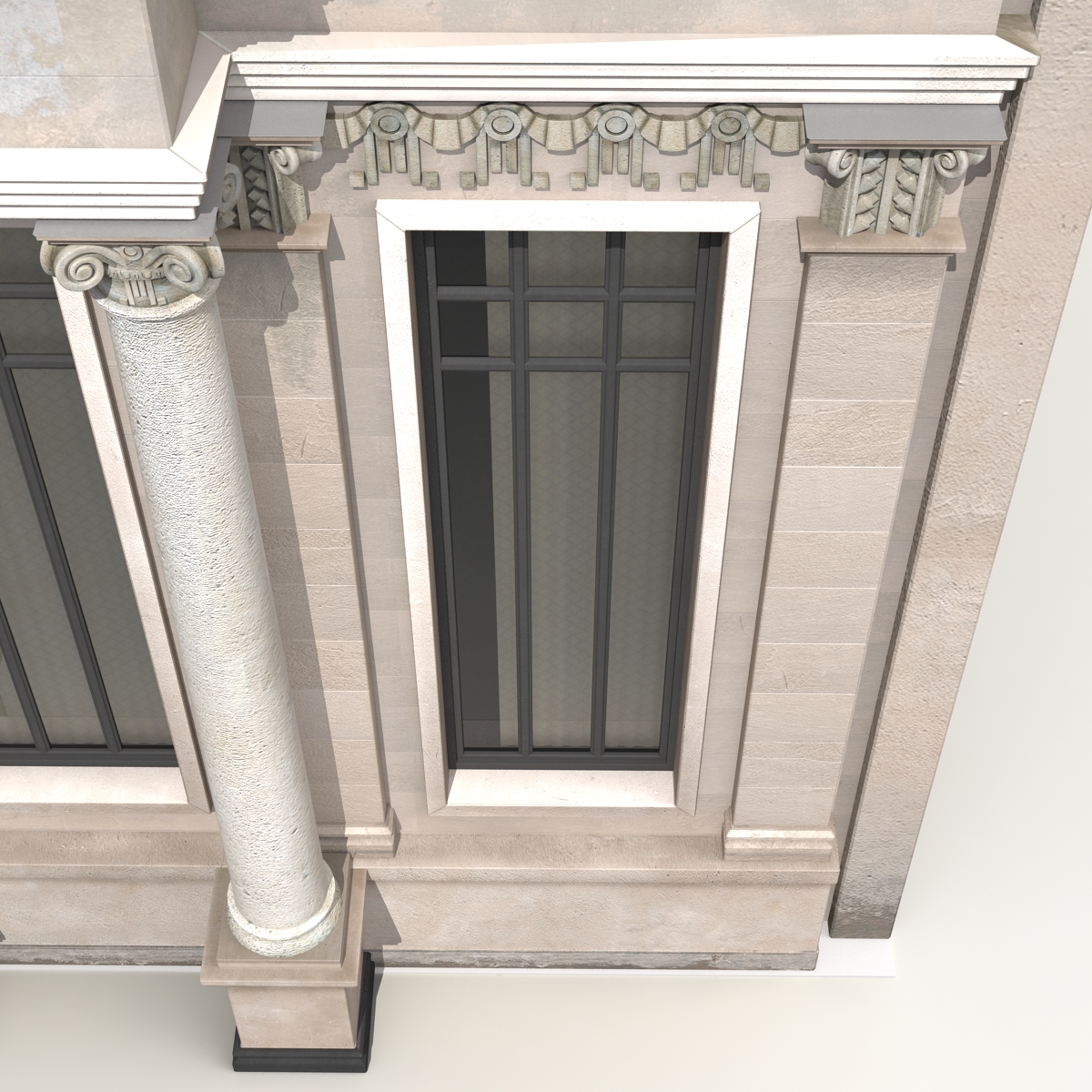 3D Bank Building model