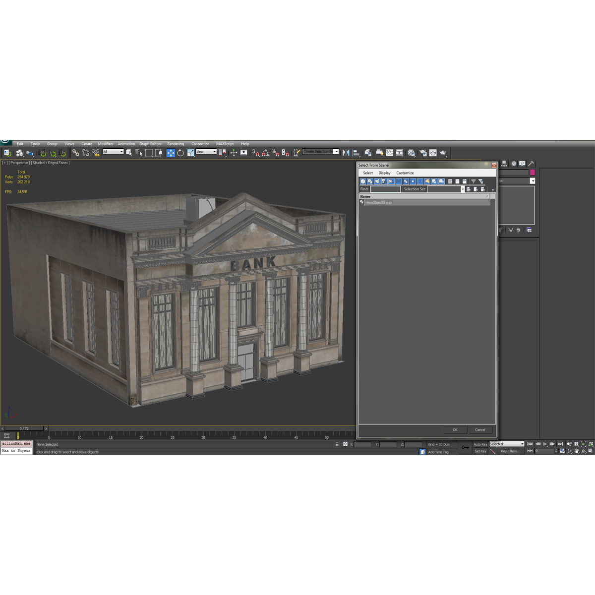 3D Bank Building model