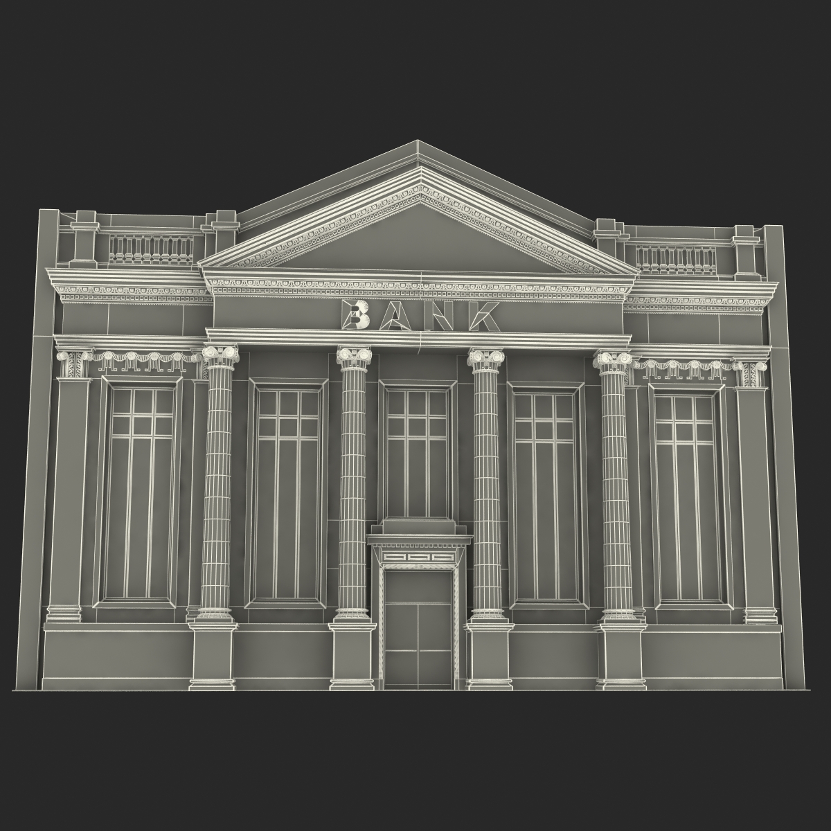 3D Bank Building model