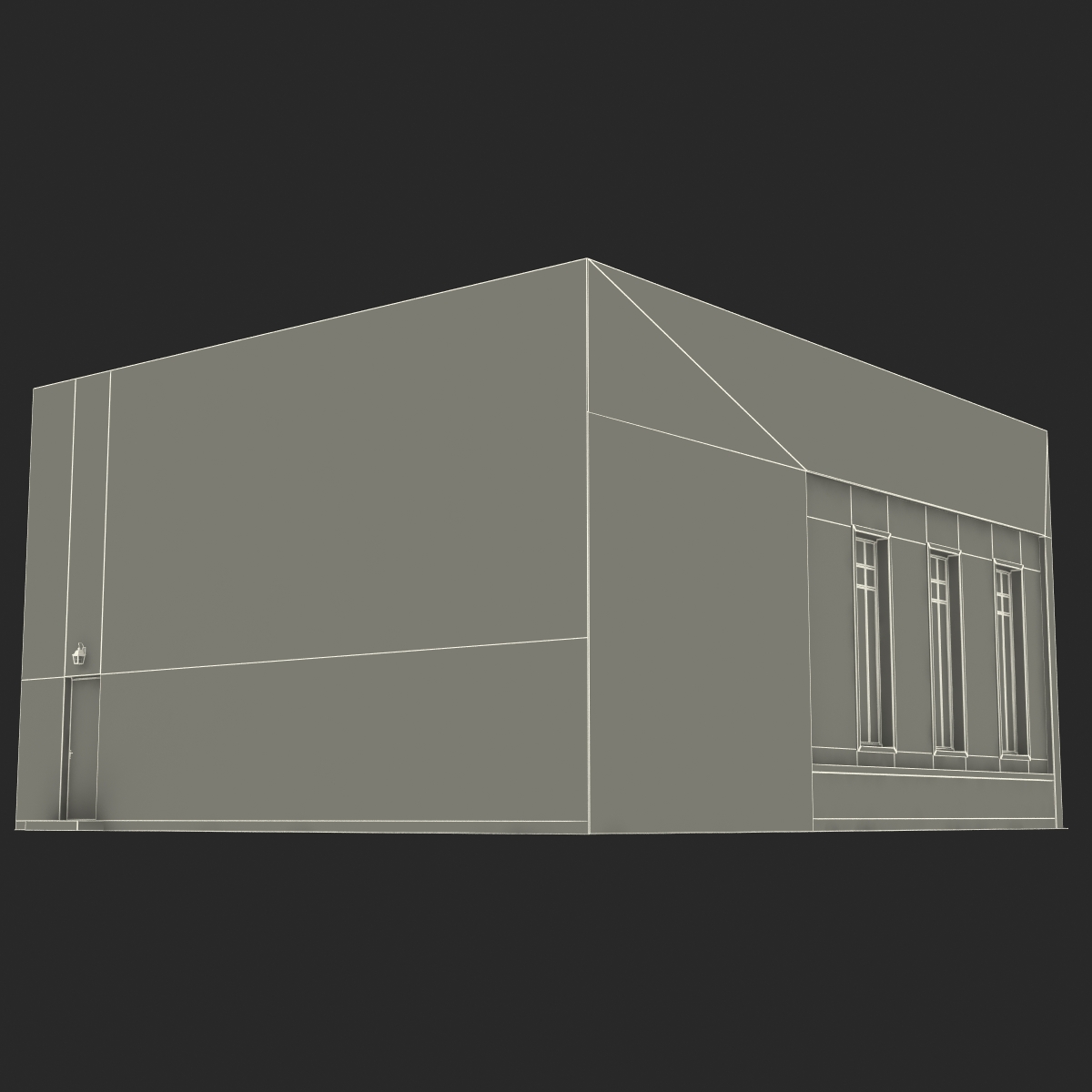 3D Bank Building model