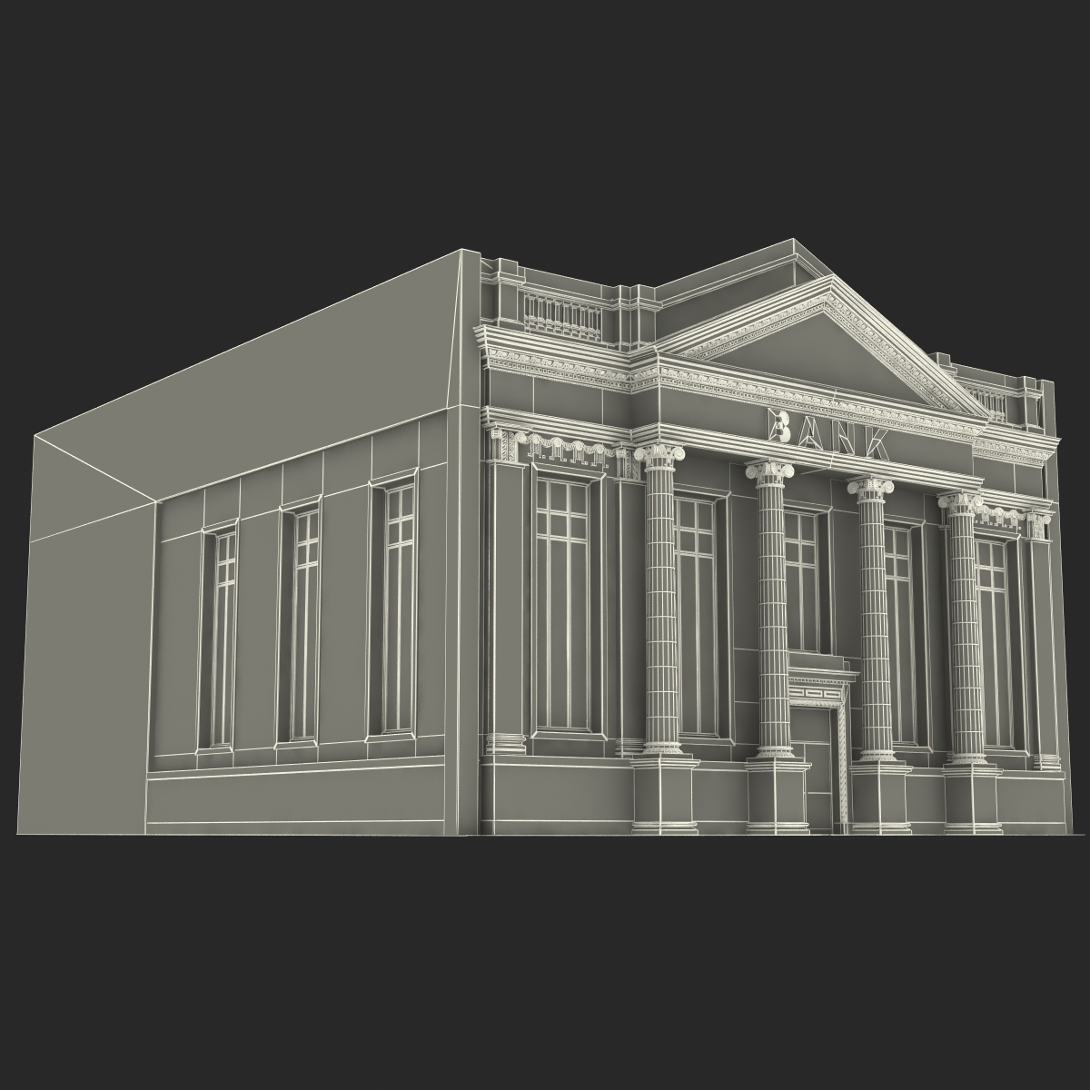 3D Bank Building model