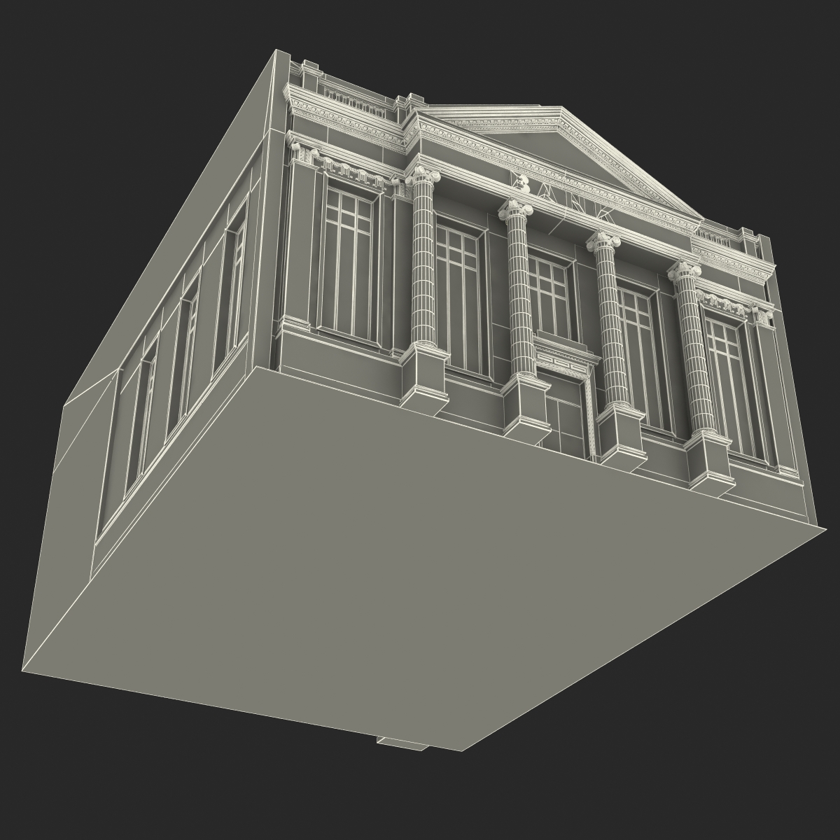 3D Bank Building model