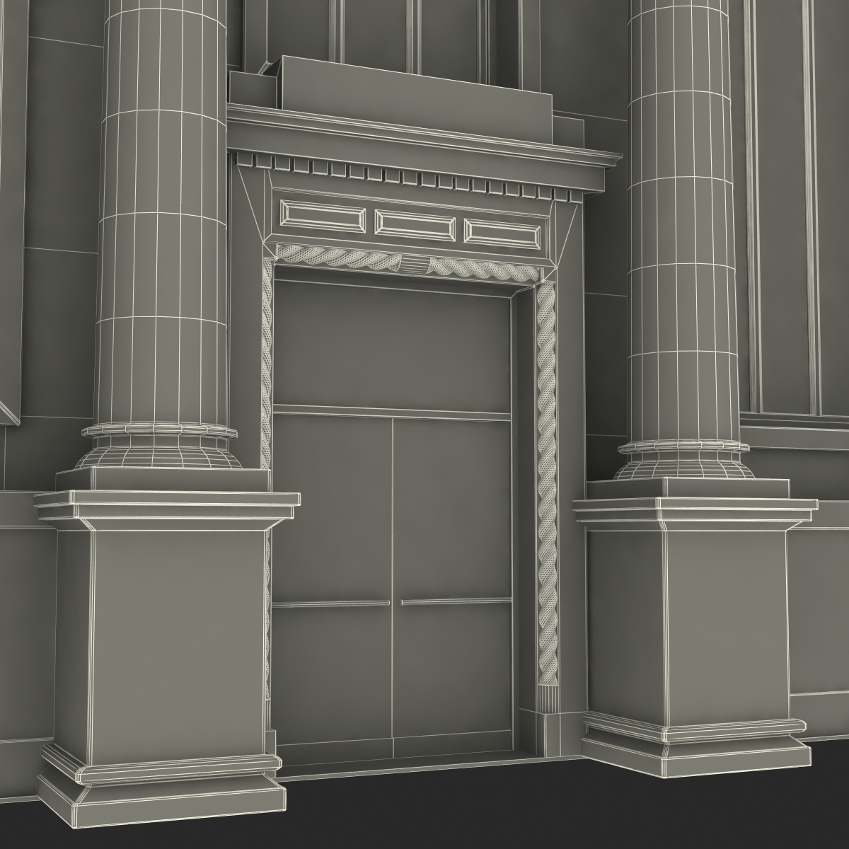 3D Bank Building model