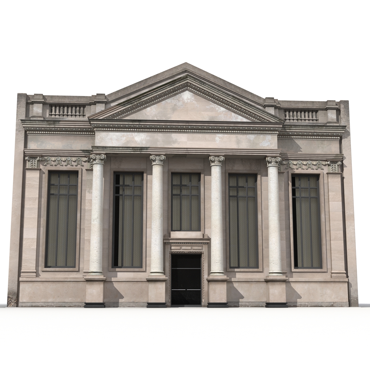 3D Building with Columns