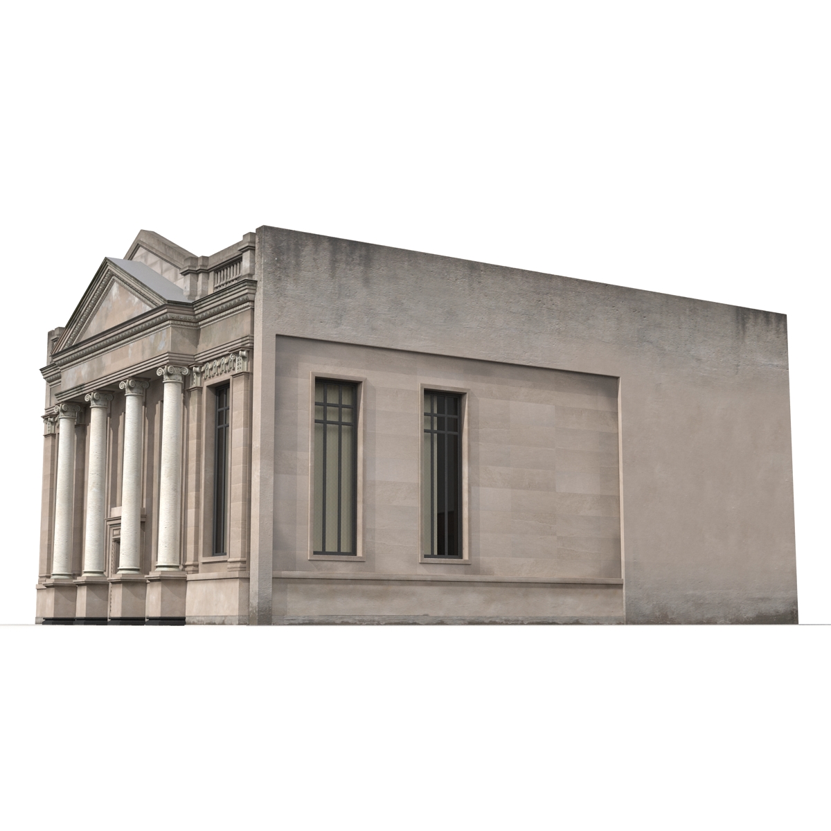 3D Building with Columns