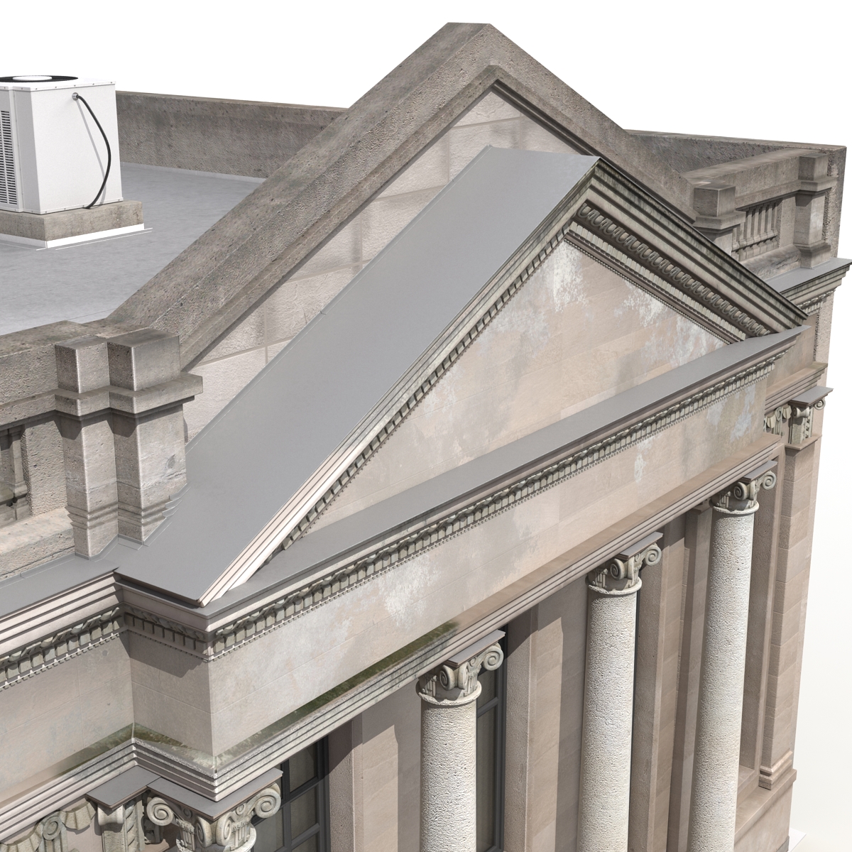 3D Building with Columns