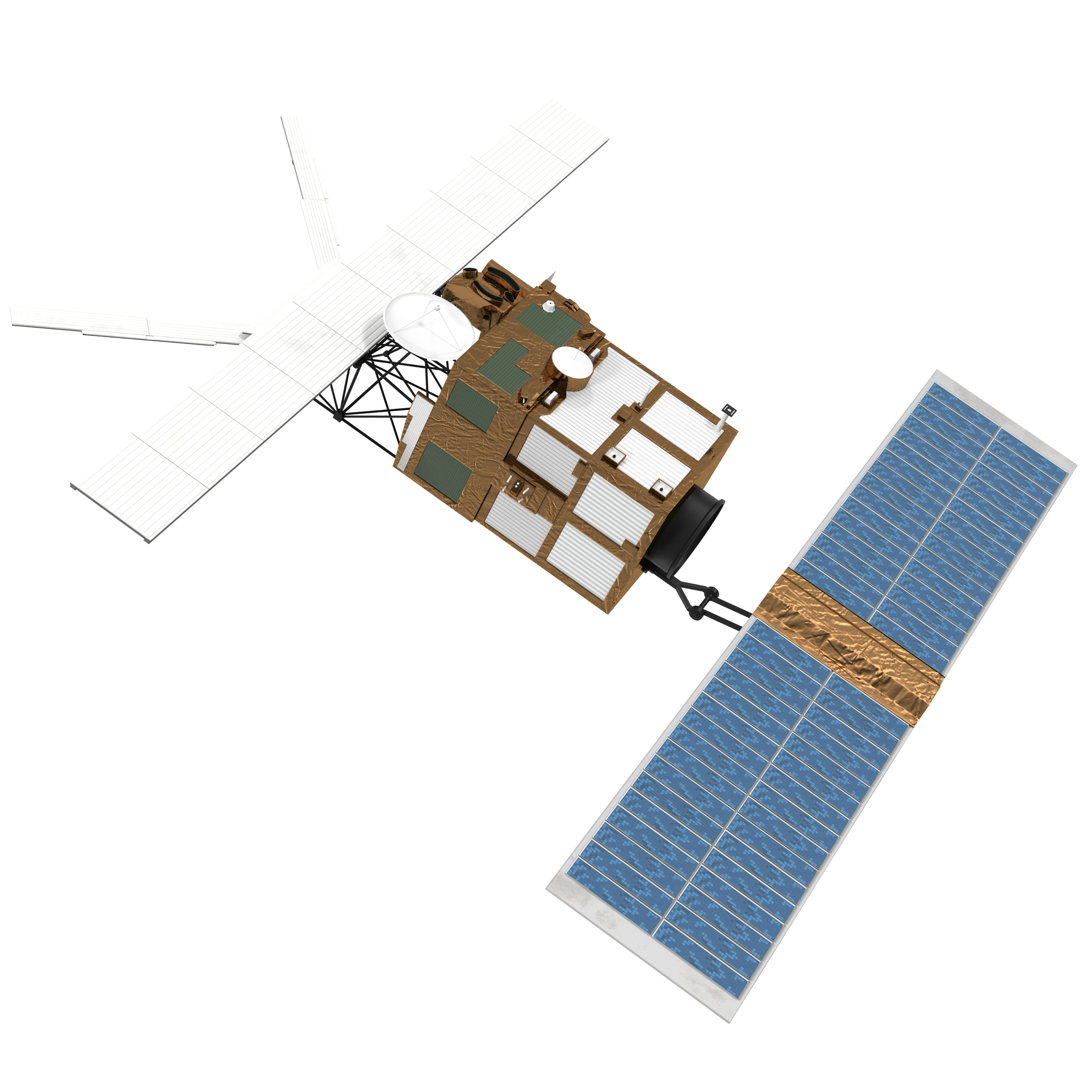 European Remote Sensing Satellite ERS 2 3D model