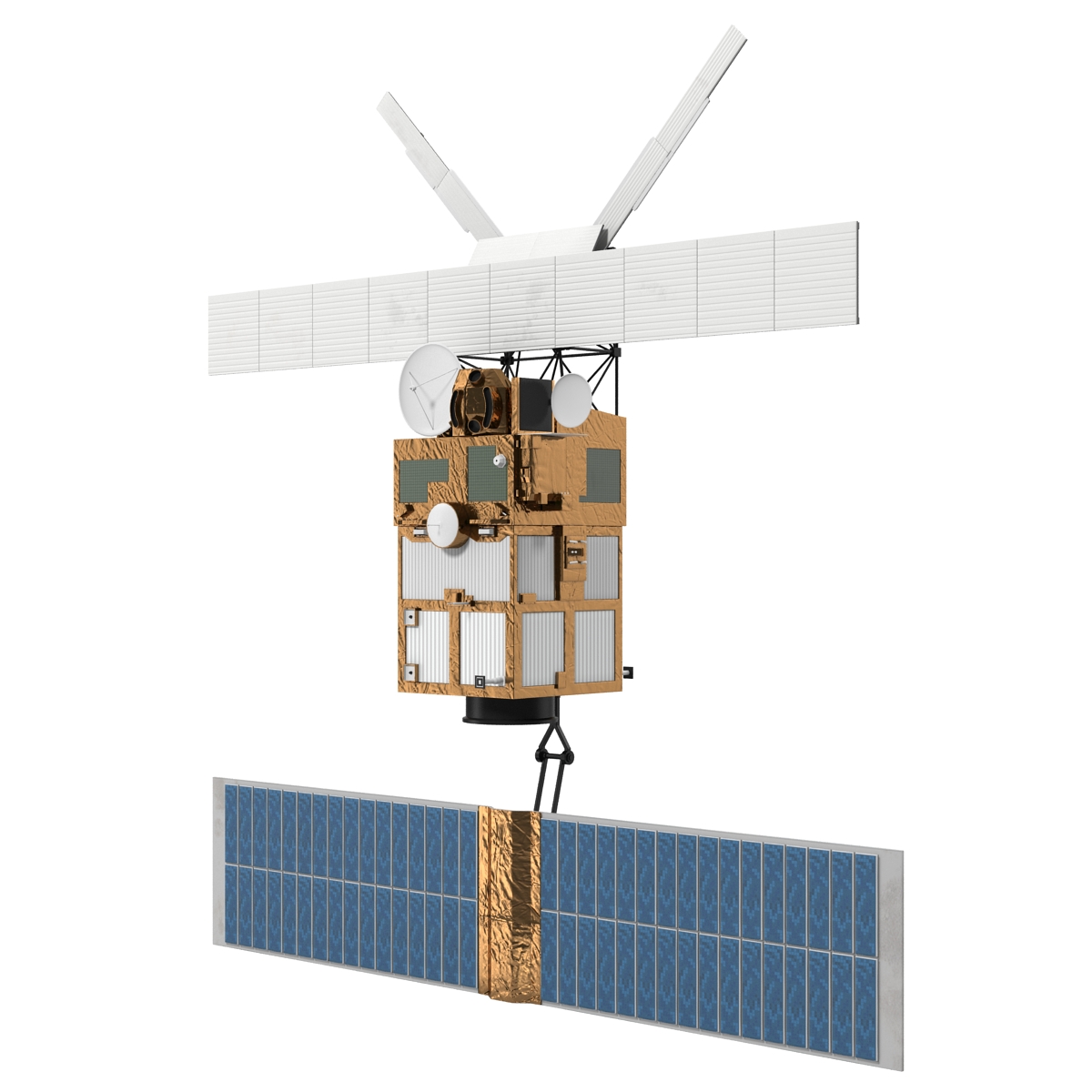 European Remote Sensing Satellite ERS 2 3D model