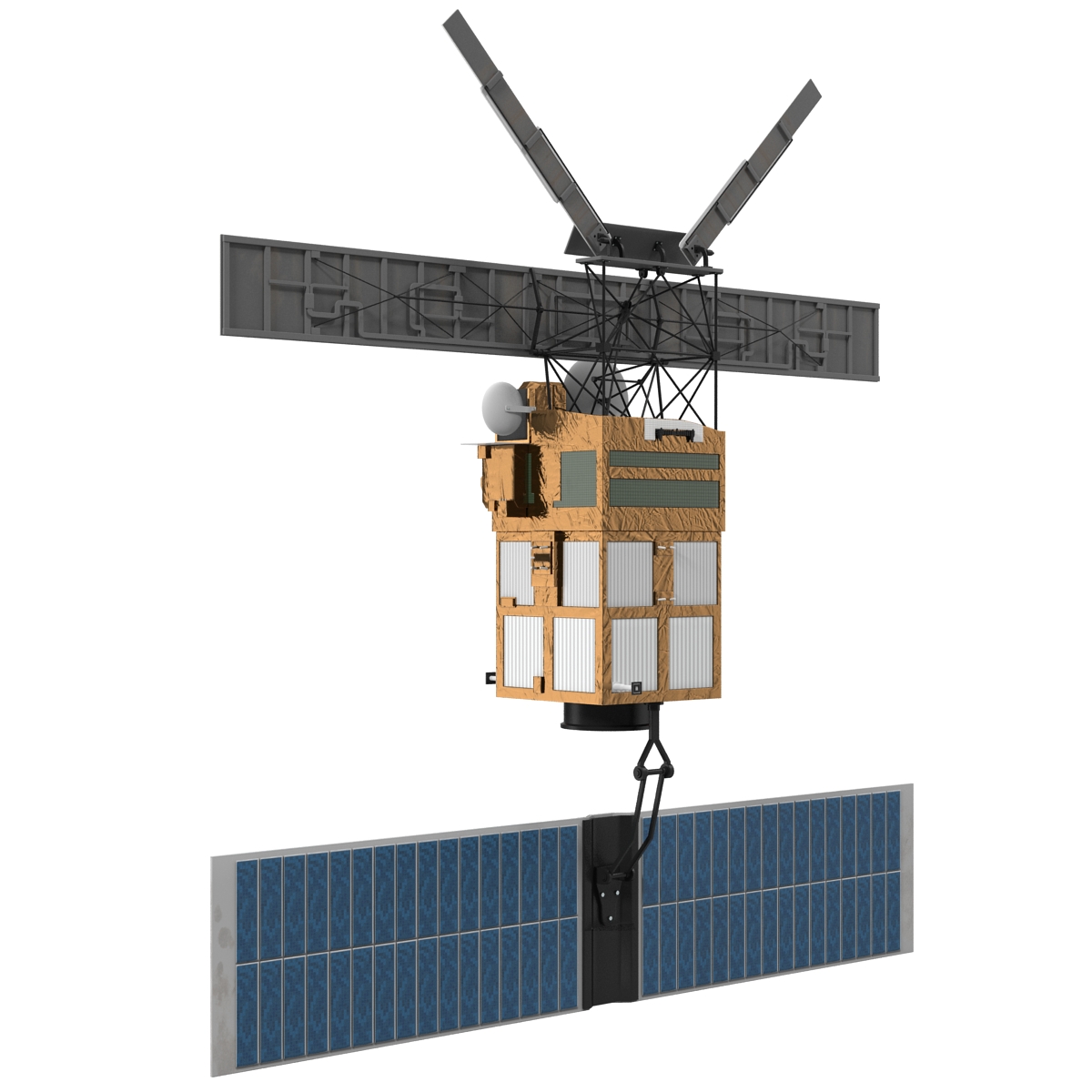 European Remote Sensing Satellite ERS 2 3D model