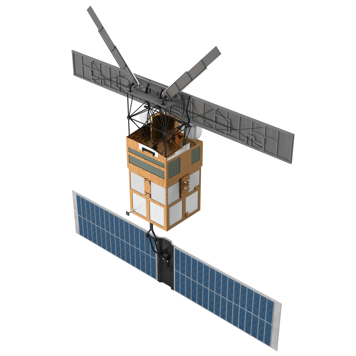 European Remote Sensing Satellite ERS 2 3D model