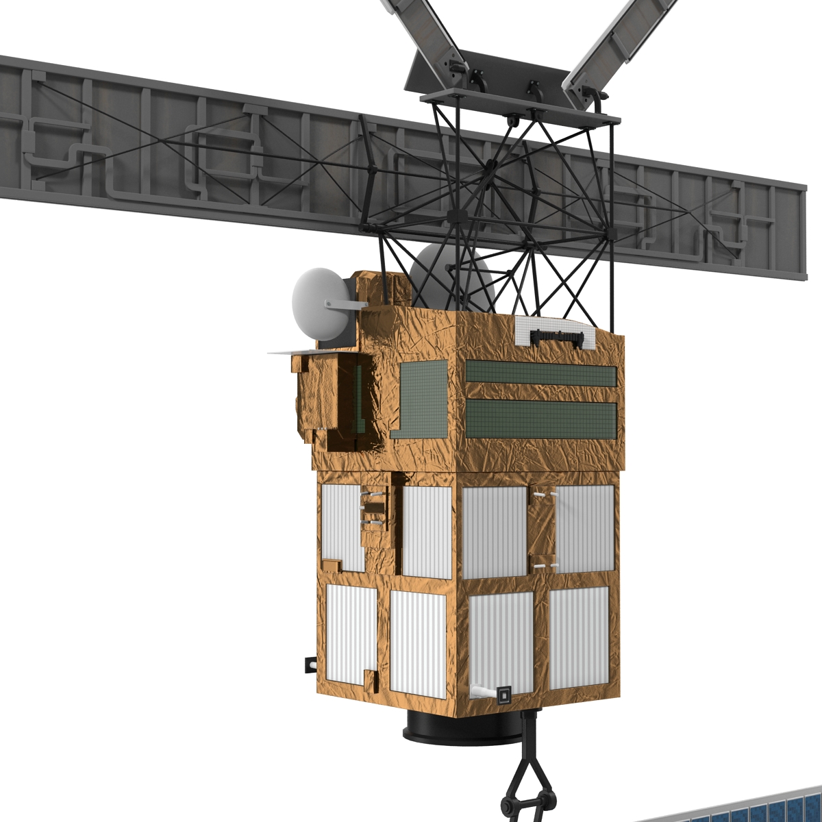 European Remote Sensing Satellite ERS 2 3D model