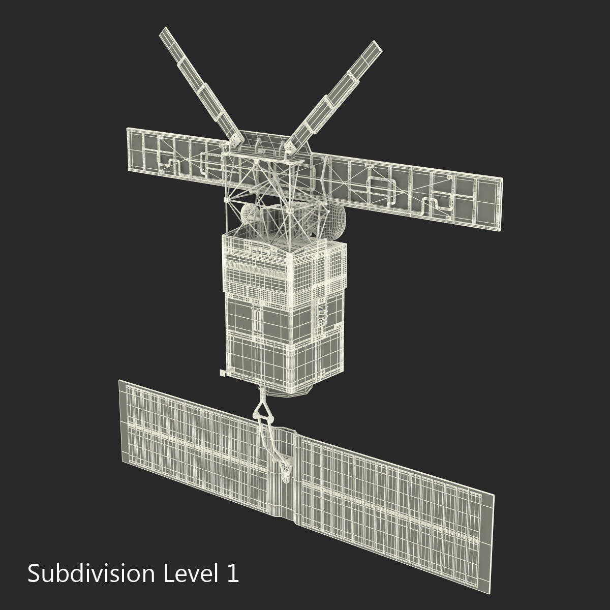 European Remote Sensing Satellite ERS 2 3D model