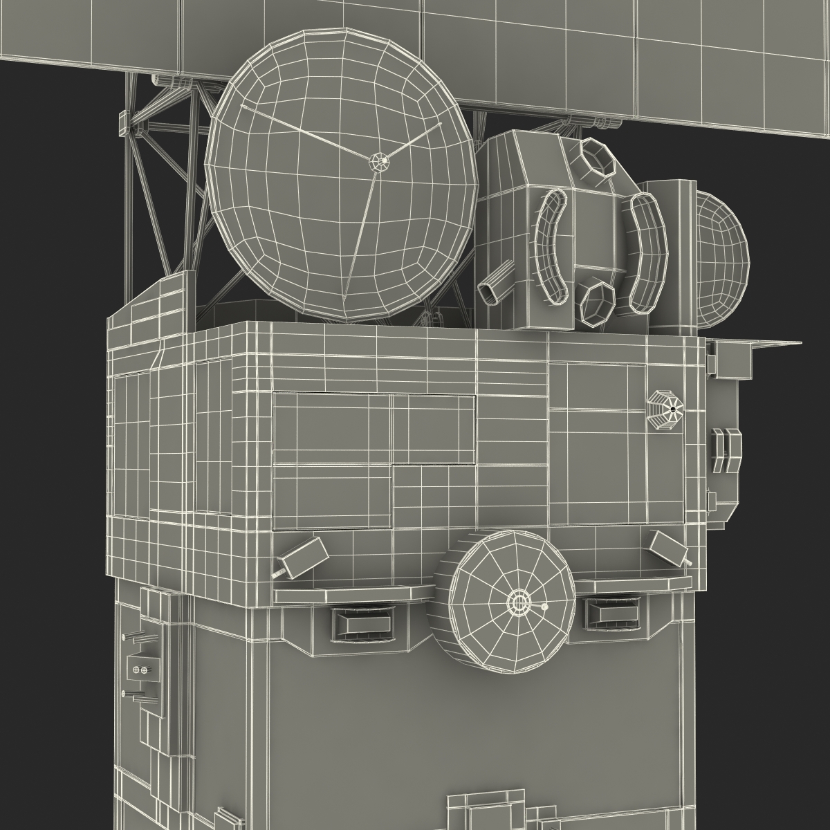 European Remote Sensing Satellite ERS 2 3D model