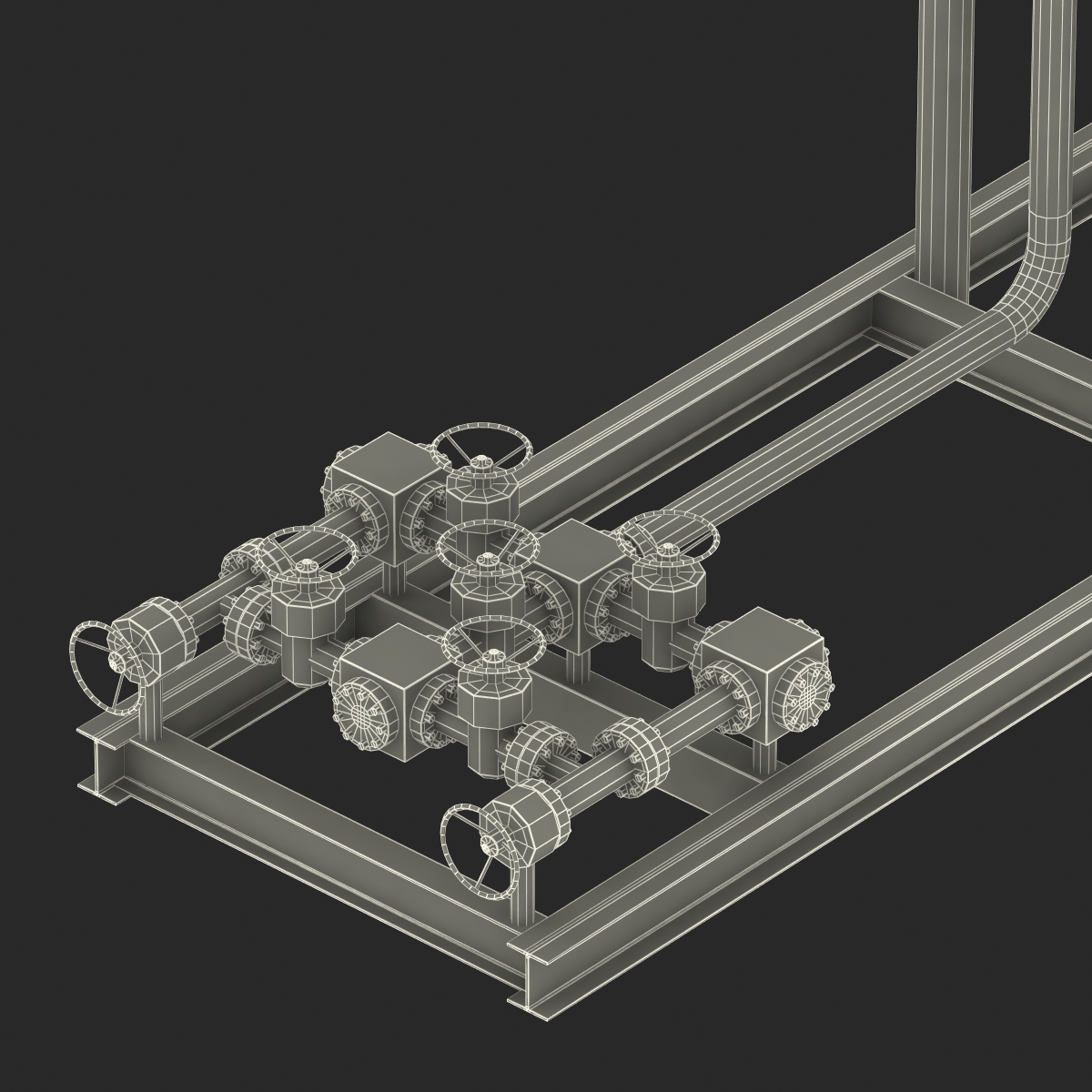 3D model Vertical Oil and Gas Separator