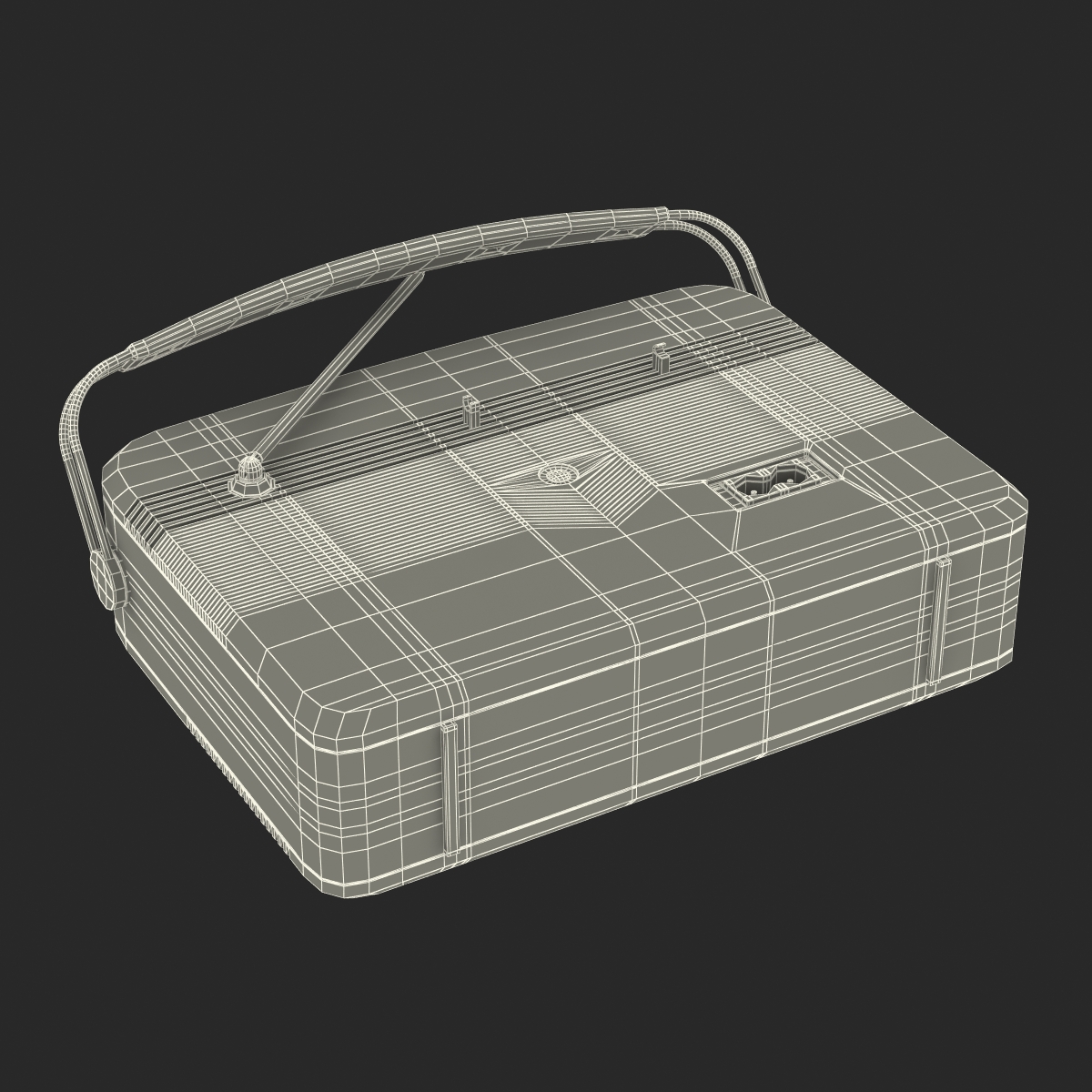 Retro Radio Generic 3D model