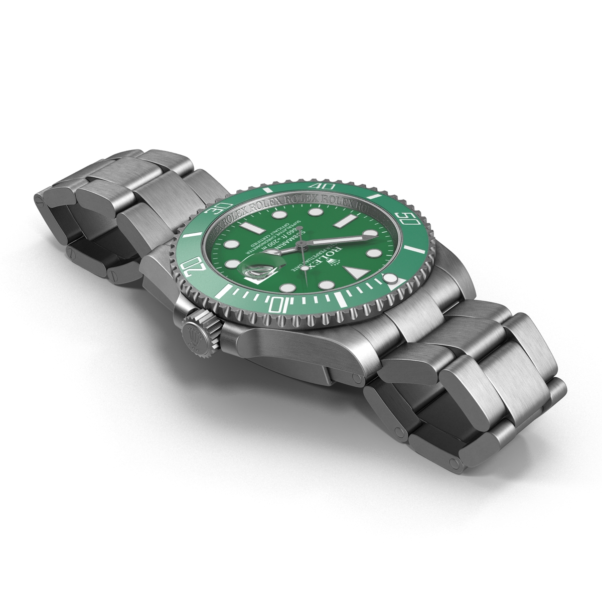 Rolex Submariner Date Green Dial 3D