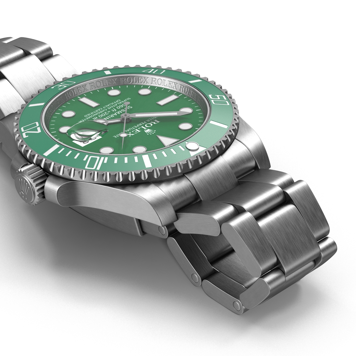 Rolex Submariner Date Green Dial 3D