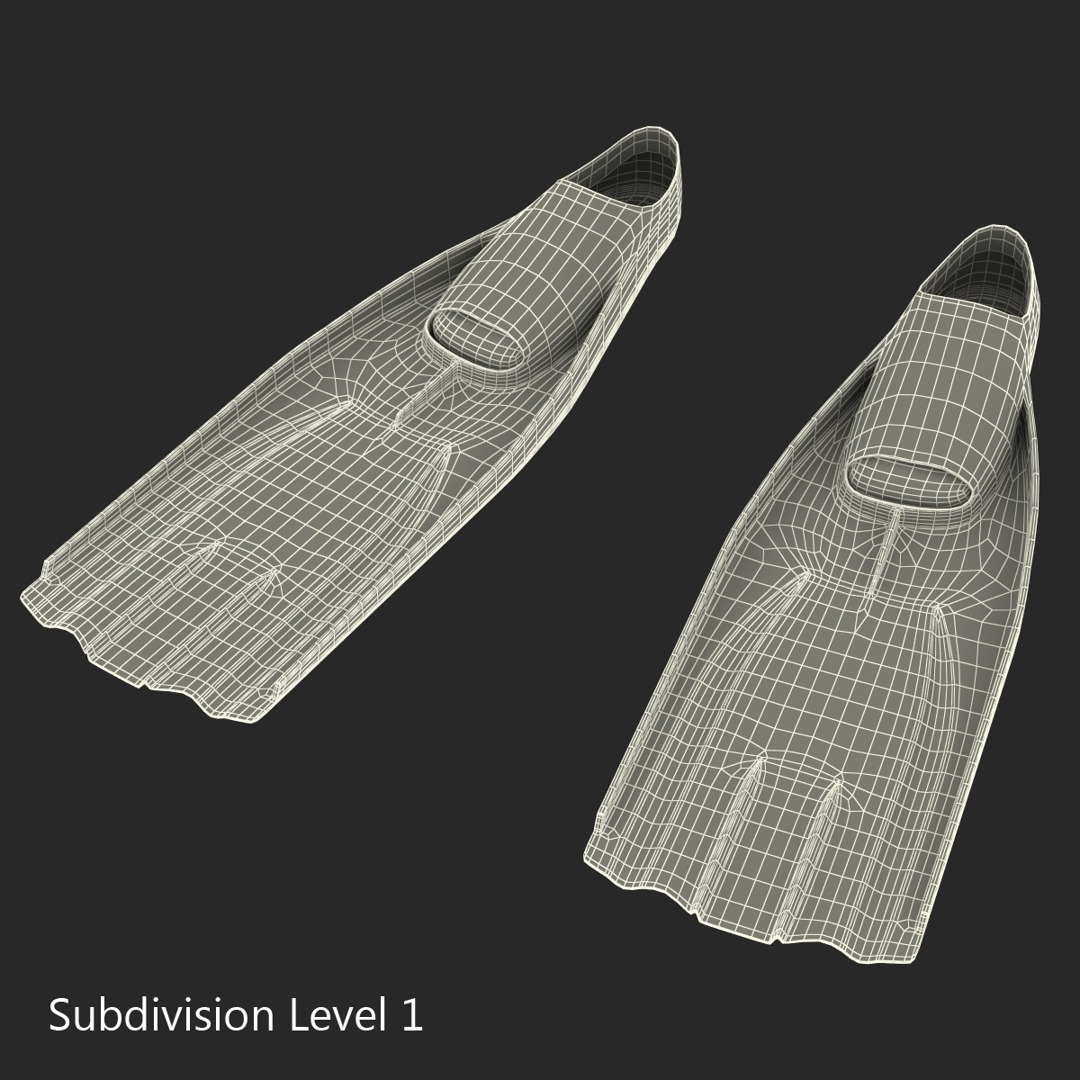 Swim Fins 3D model