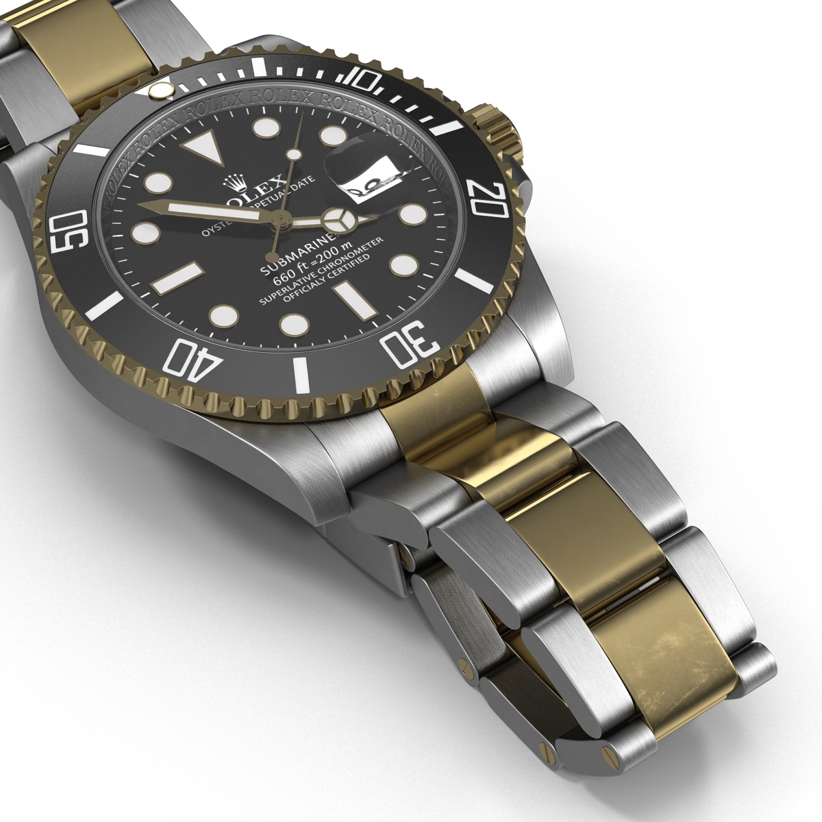 Rolex Submariner Date Black Dial 3D