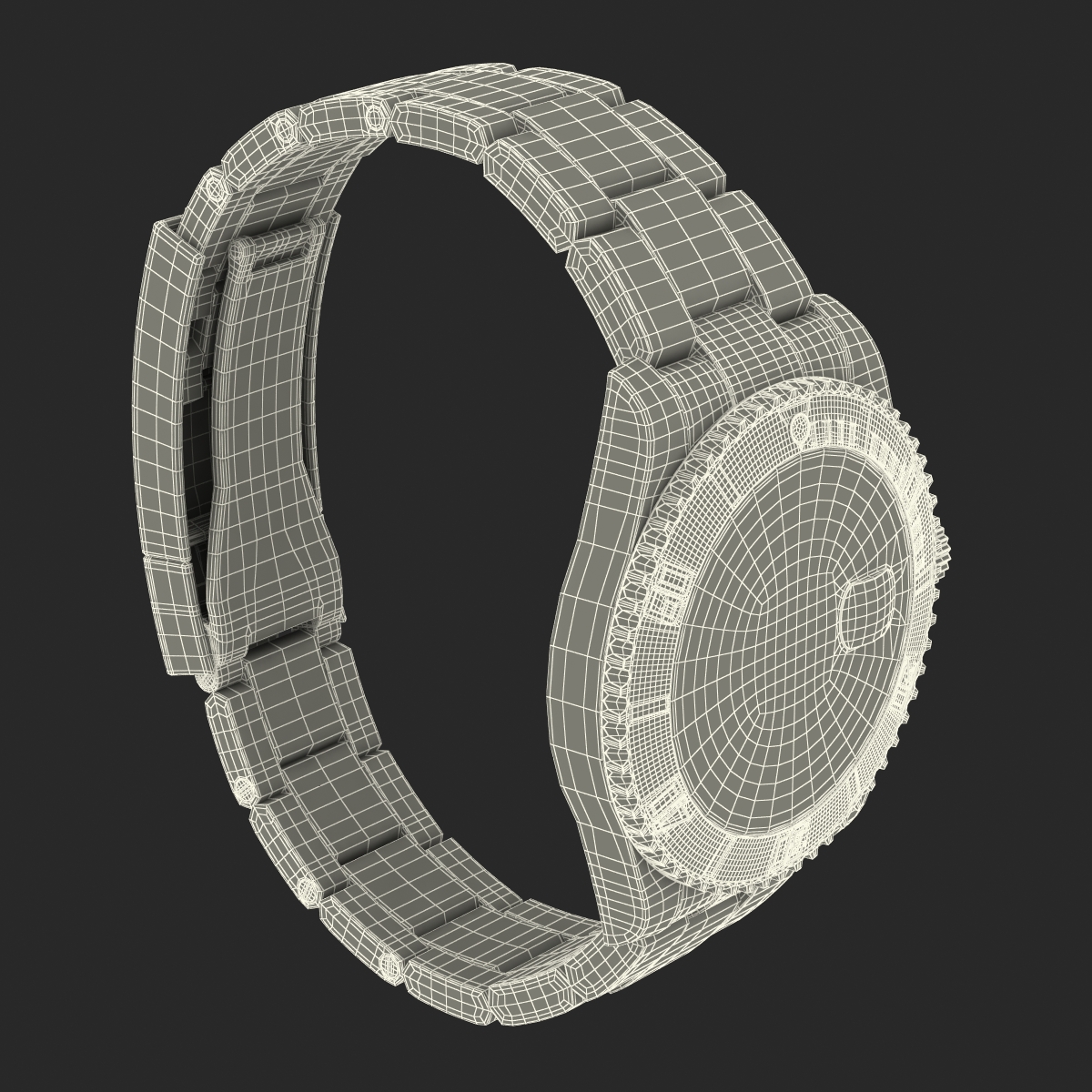 Rolex Submariner Date 2 Green Dial 3D model