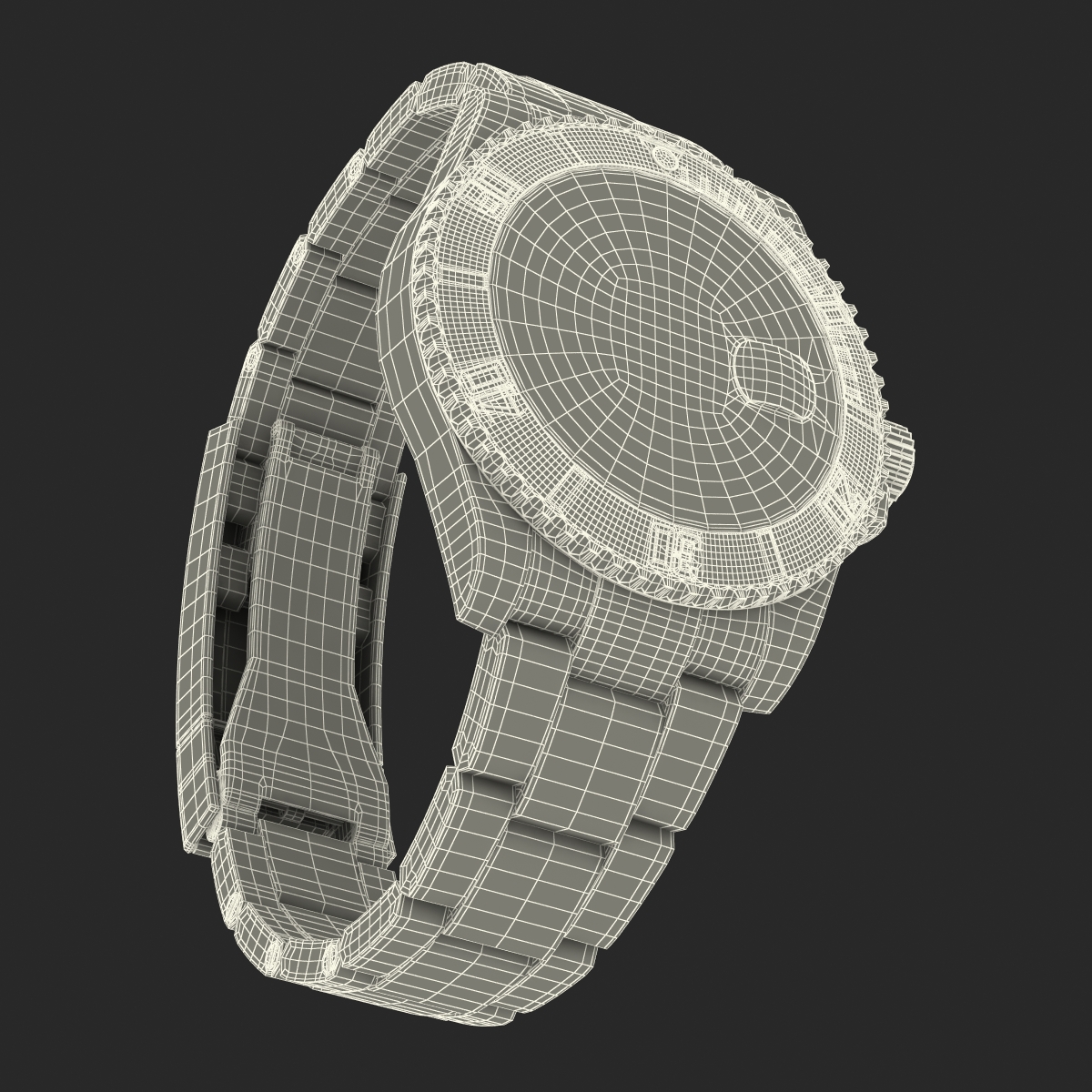 Rolex Submariner Date 2 Green Dial 3D model