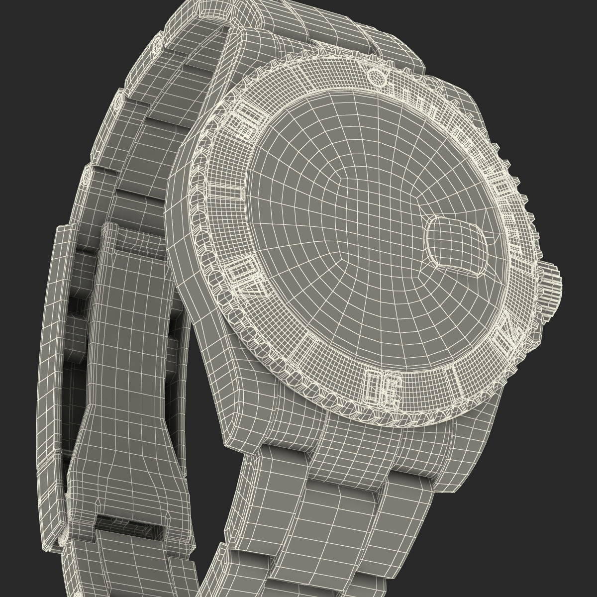 Rolex Submariner Date 2 Green Dial 3D model