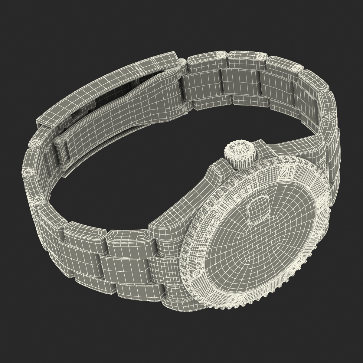 Rolex Submariner Date 2 Green Dial 3D model