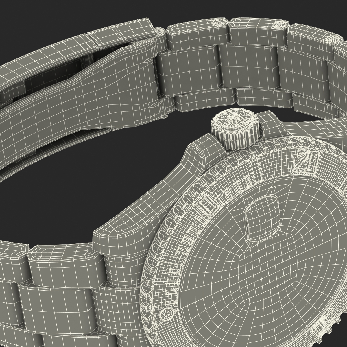 Rolex Submariner Date 2 Green Dial 3D model