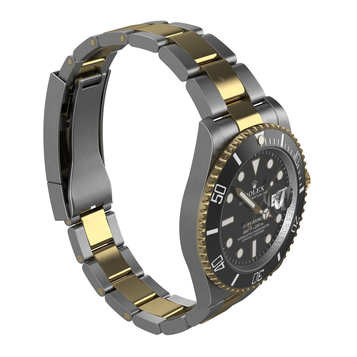 Rolex Submariner Date 2 Black Dial 3D model