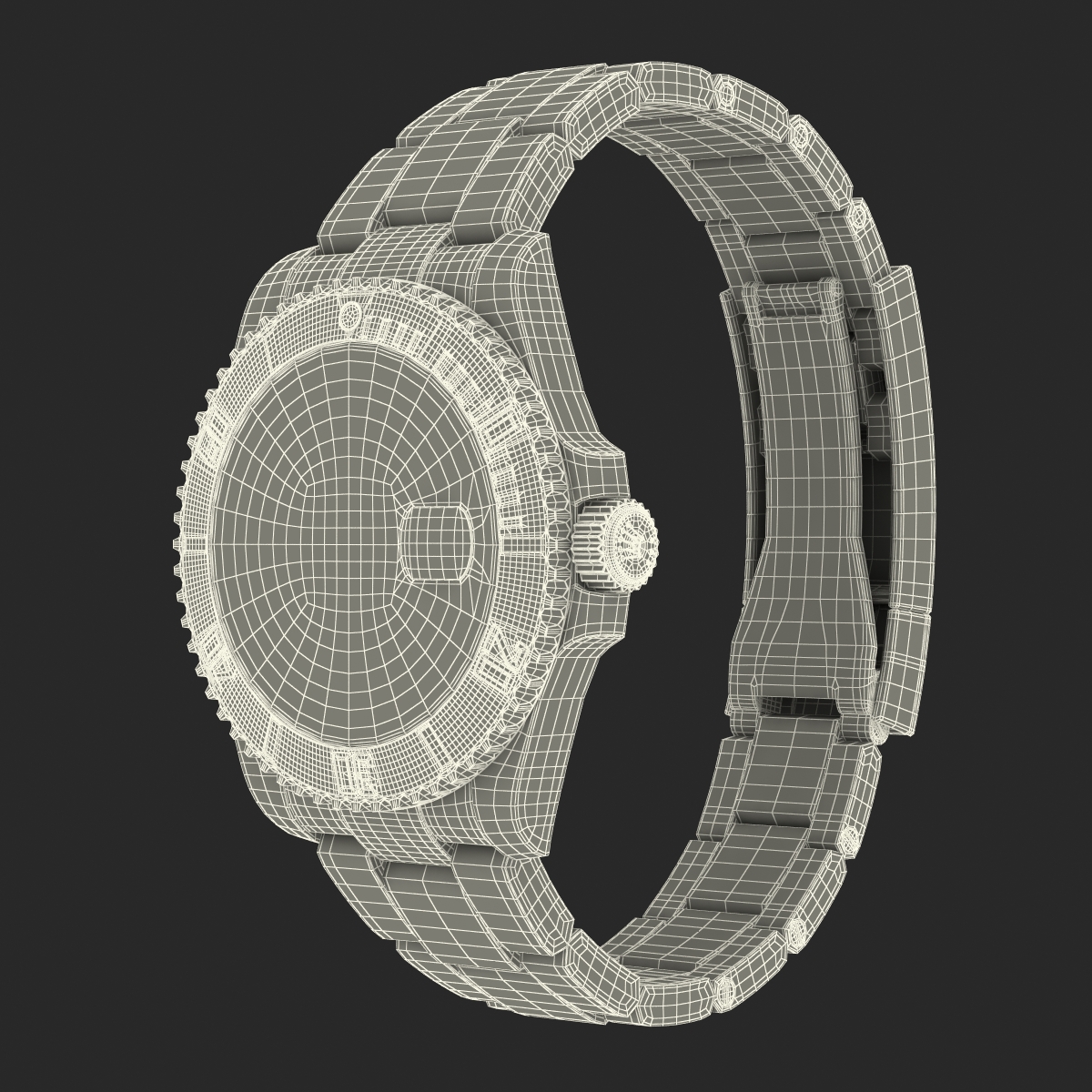 Rolex Submariner Date 2 Black Dial 3D model