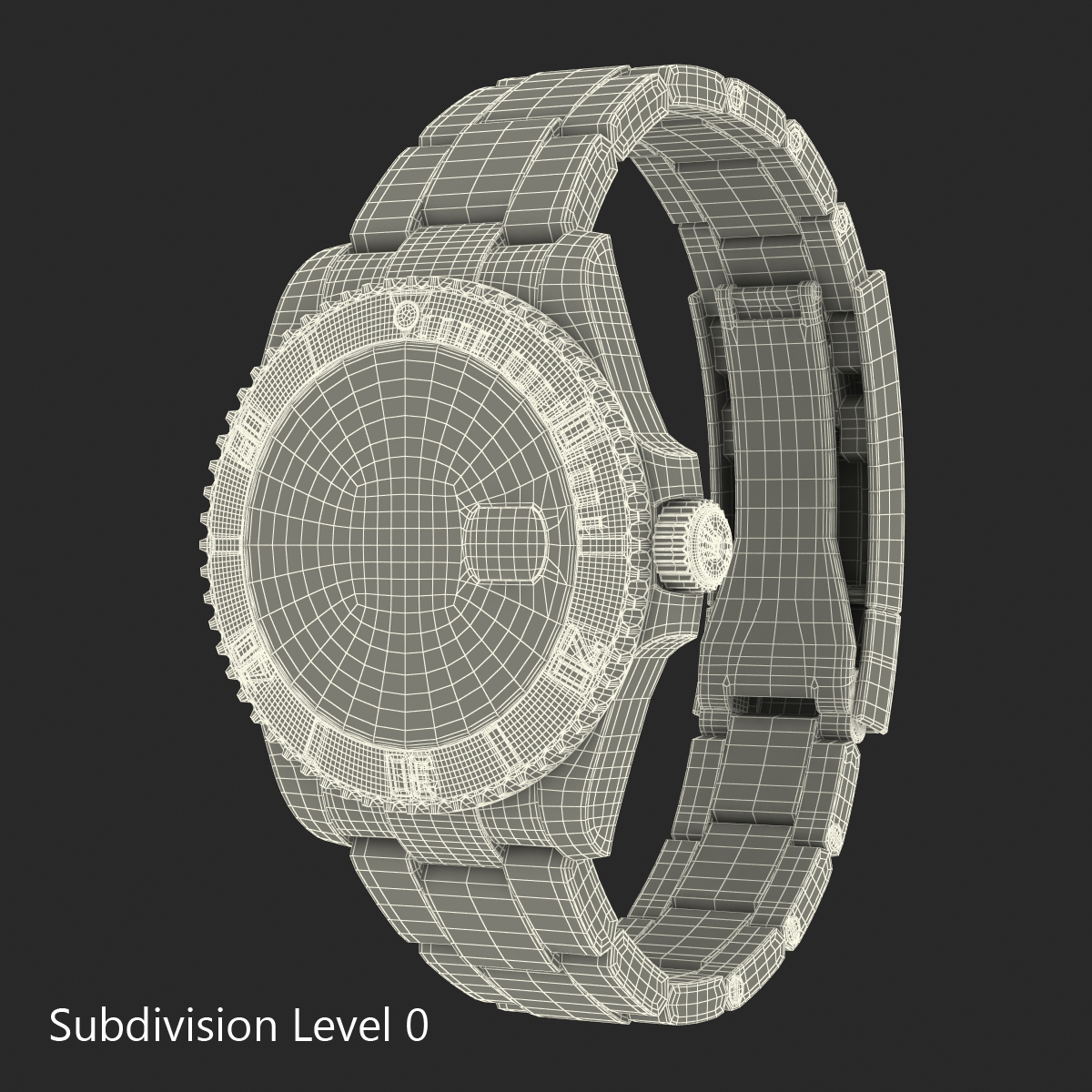 3D Rolex Submariner Date 2 Blue Dial model