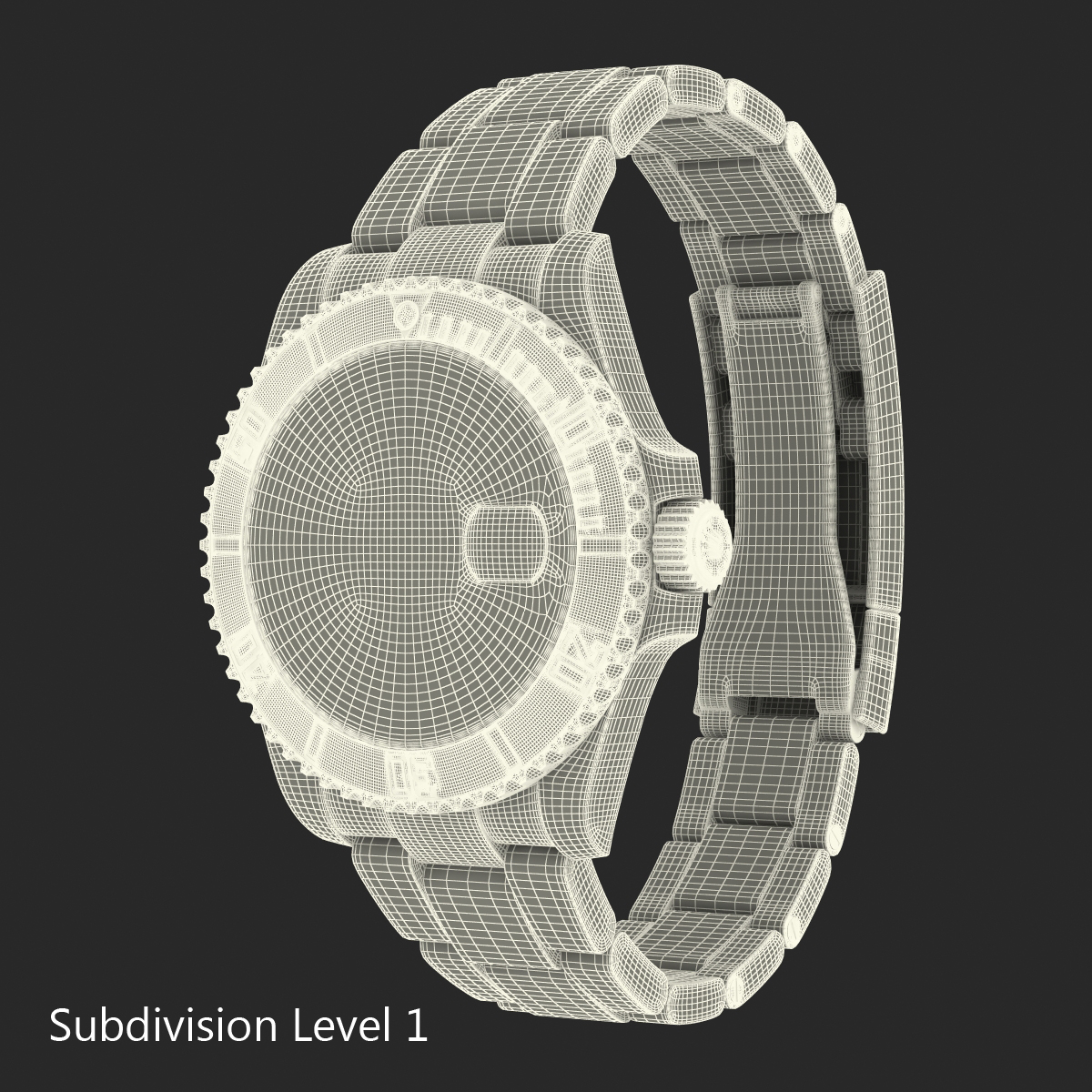 3D Rolex Submariner Date 2 Blue Dial model