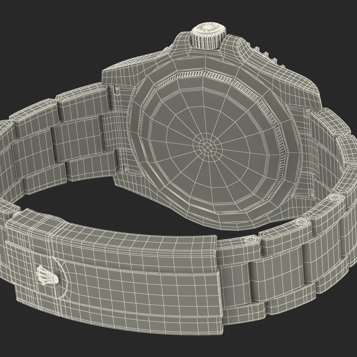 3D Rolex Submariner Date 2 Blue Dial model